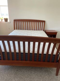 Bed and mattress
