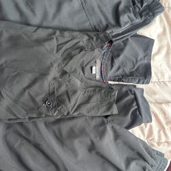 Black Scrubs Pants And Too