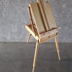 MEEDEN Solid Beech Wood Plein Air French Easel, Foldable & Spacious -HX-3