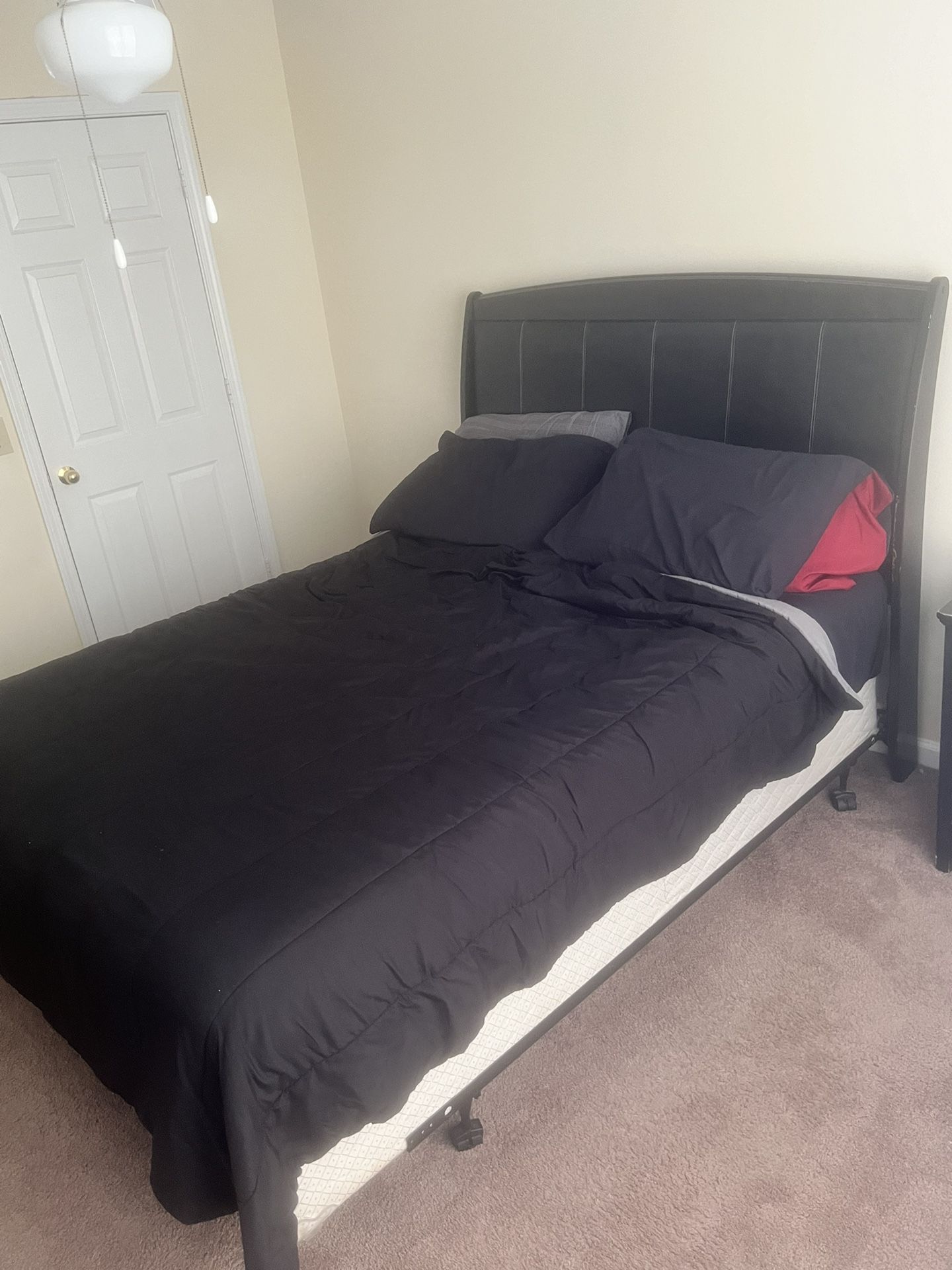 Queen Bed With Mattress 