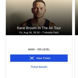 Kane brown Concert Tickets - Seattle 