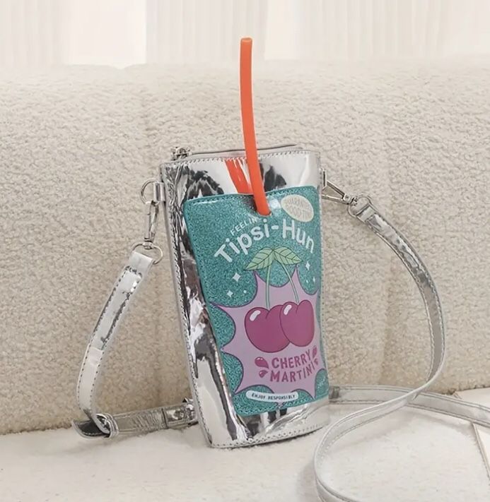 Brand new unopened [New, Cute Phone Bag] Cute Printed Shiny Single-Shoulder Phone Bag