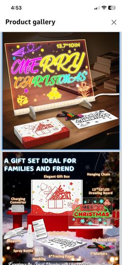 Doodle Glow Board 12.7x10 Drawing Board Brand New