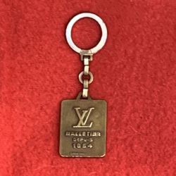 Louis Vuitton Malletier Depuis 1854 original Gold Stainless Steel  keychain