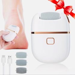 Rechargeable Electric Foot Grinder - 2 Rollers - 2 Speeds