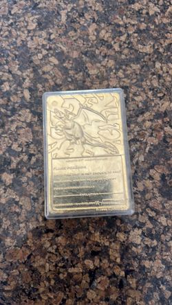 23k gold plated 1999 Charizard