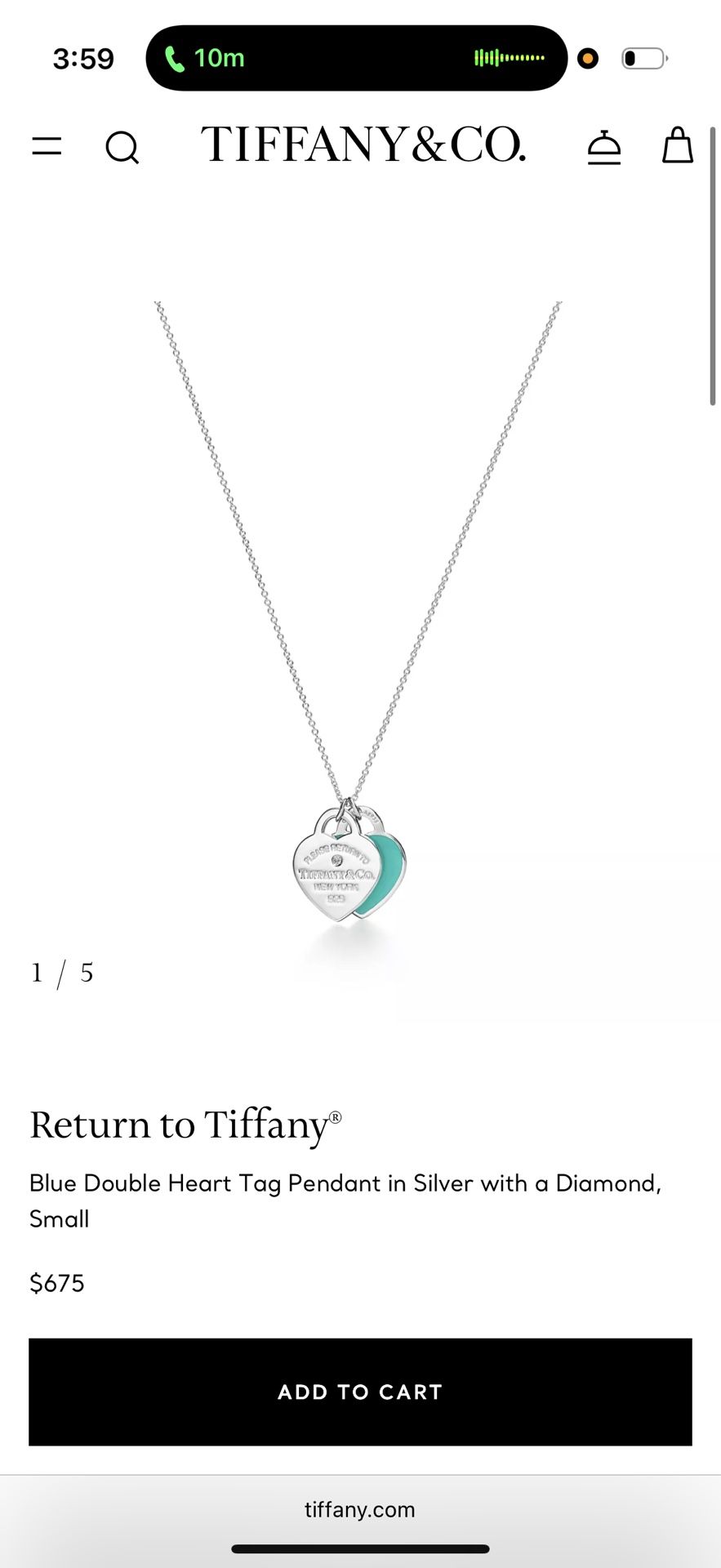 Return to Tiffany necklace 