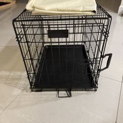 Puppy Cage With beige Cover