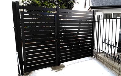 Aluminum fence $335 black color