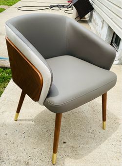 Mid-Century Modern Wood Shell Armchair