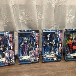 New Scaremester Monster High Dolls All 4