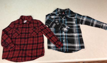 Boys 4-5T long sleeved flannels