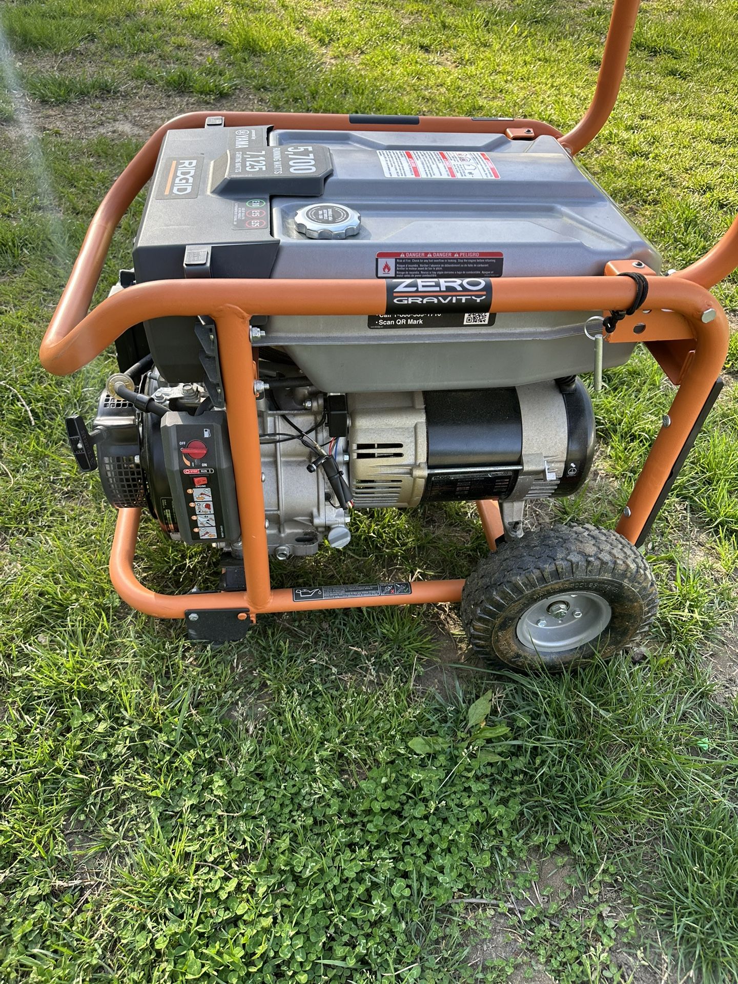 RIDGID Generator 5,700/7,125 Peak Watts