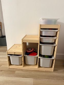 IKEA TROFAST Kids Storage Unit with Bins