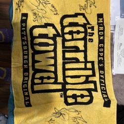 Steelers Signed Towel 