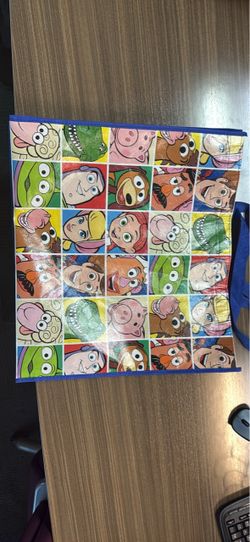 Disney Pixar Toy Story Reusable Tote Bag Woody Buzz Rex Jessie Alien Hamm