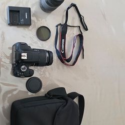 Rebel T7 camera kit + 50mm lens + CPL filter