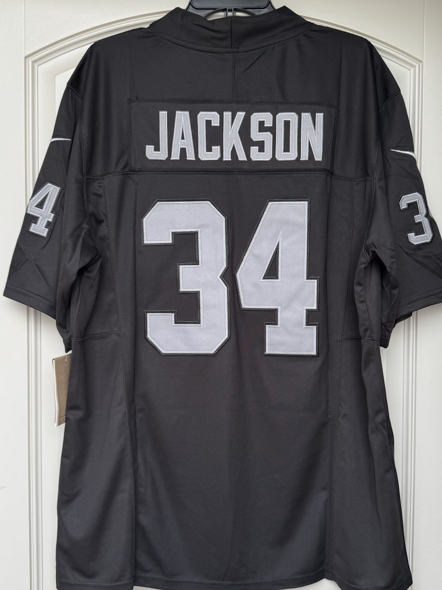 LARGE + XL - RAIDERS #34 BO JACKSON JERSEY