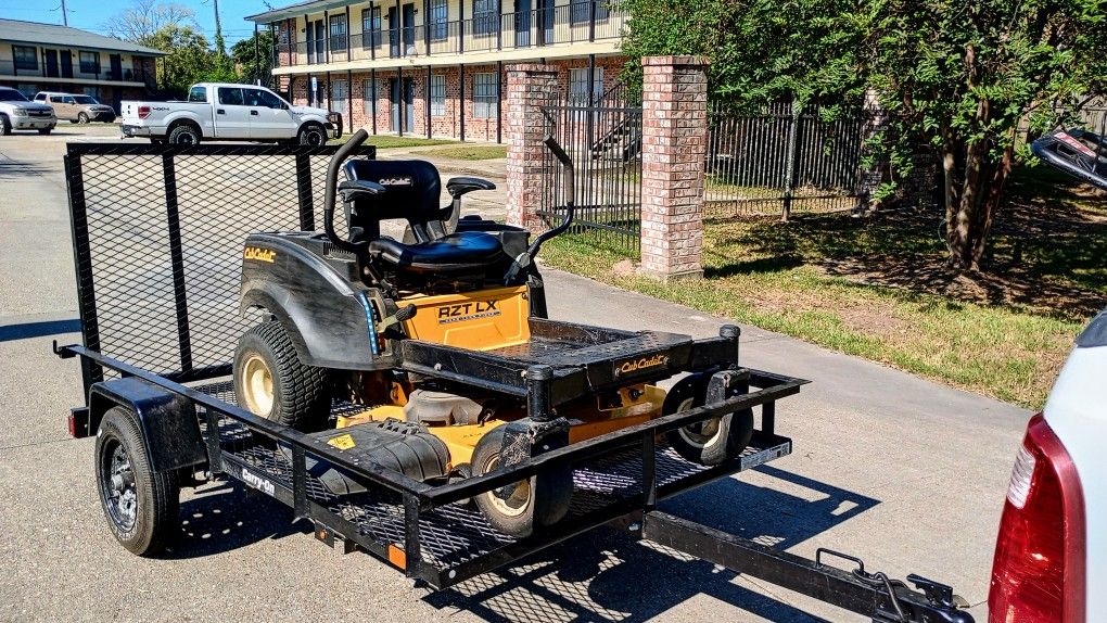 Cub Cadet Riding Mower With Trailer