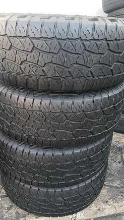 Four matching Hankook dynamo tires for sale 275/55/20