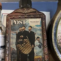 Norman Rockwell Umpires Vintage Liquor Bottle
