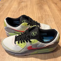 Nike Air Max 90 N7 Heritage Grey Volt Crimson BRAND NEW CV0264 001 Mens Size 12 