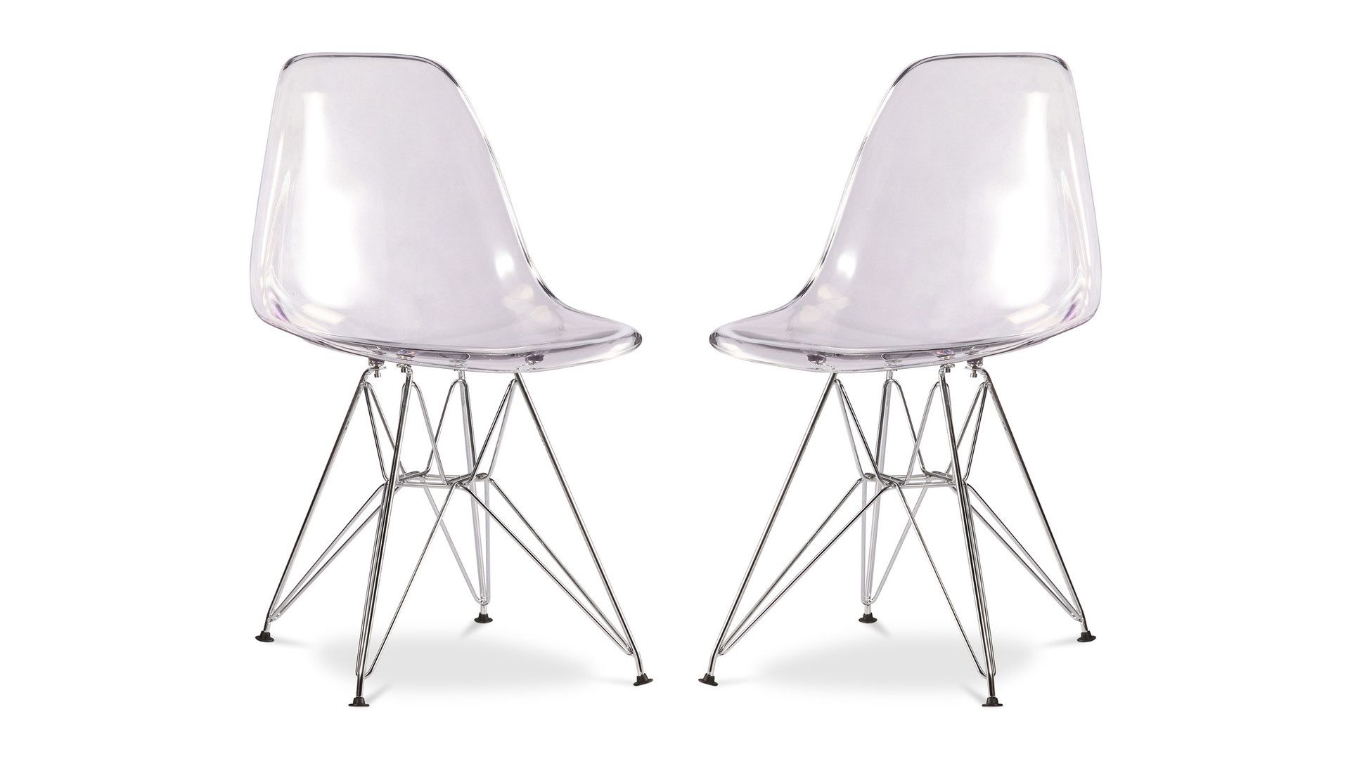 Set of 4 Eiffel Molded Plastic Side Chair