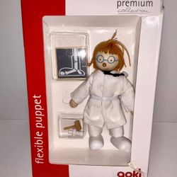 Goki Flexible Puppet Wood Bendable Figurine Doll Doctor