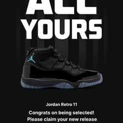 New Jordan 11 Gamma Blue Size 13