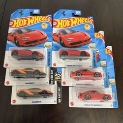 Hot Wheels Ferrari, McLaren, Porsche