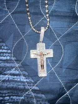 Moissanite Cross (read Description)