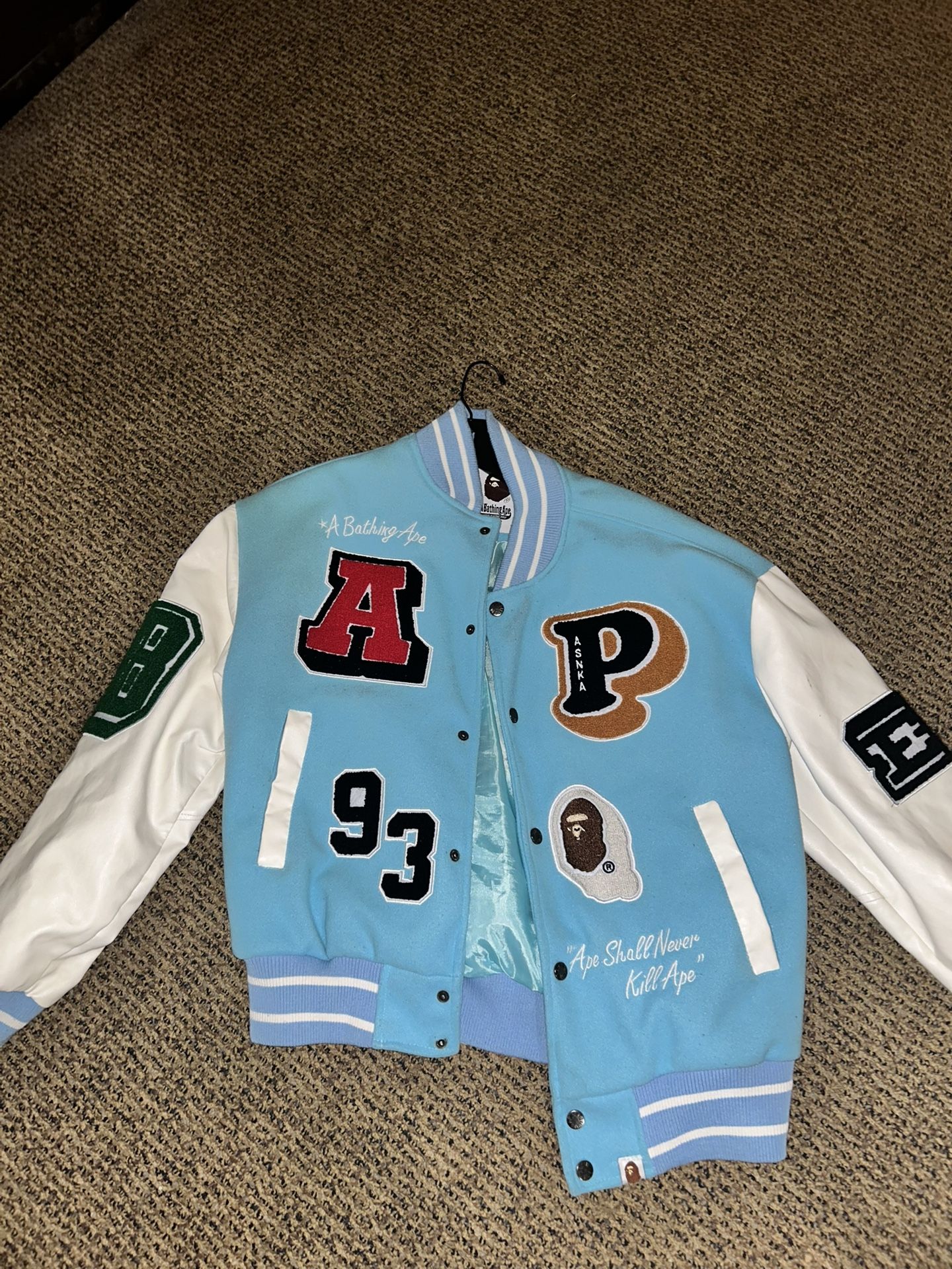 A Bathing Apple Varsity Jacket