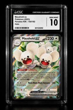 POKEMON CARD MAUSHOLD EX HOLO 2023 - CGC 10