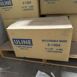 Uline Reclosable Bags Different Size 
