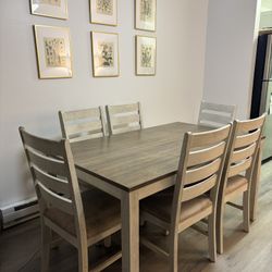Dining Table + 6 Chairs 