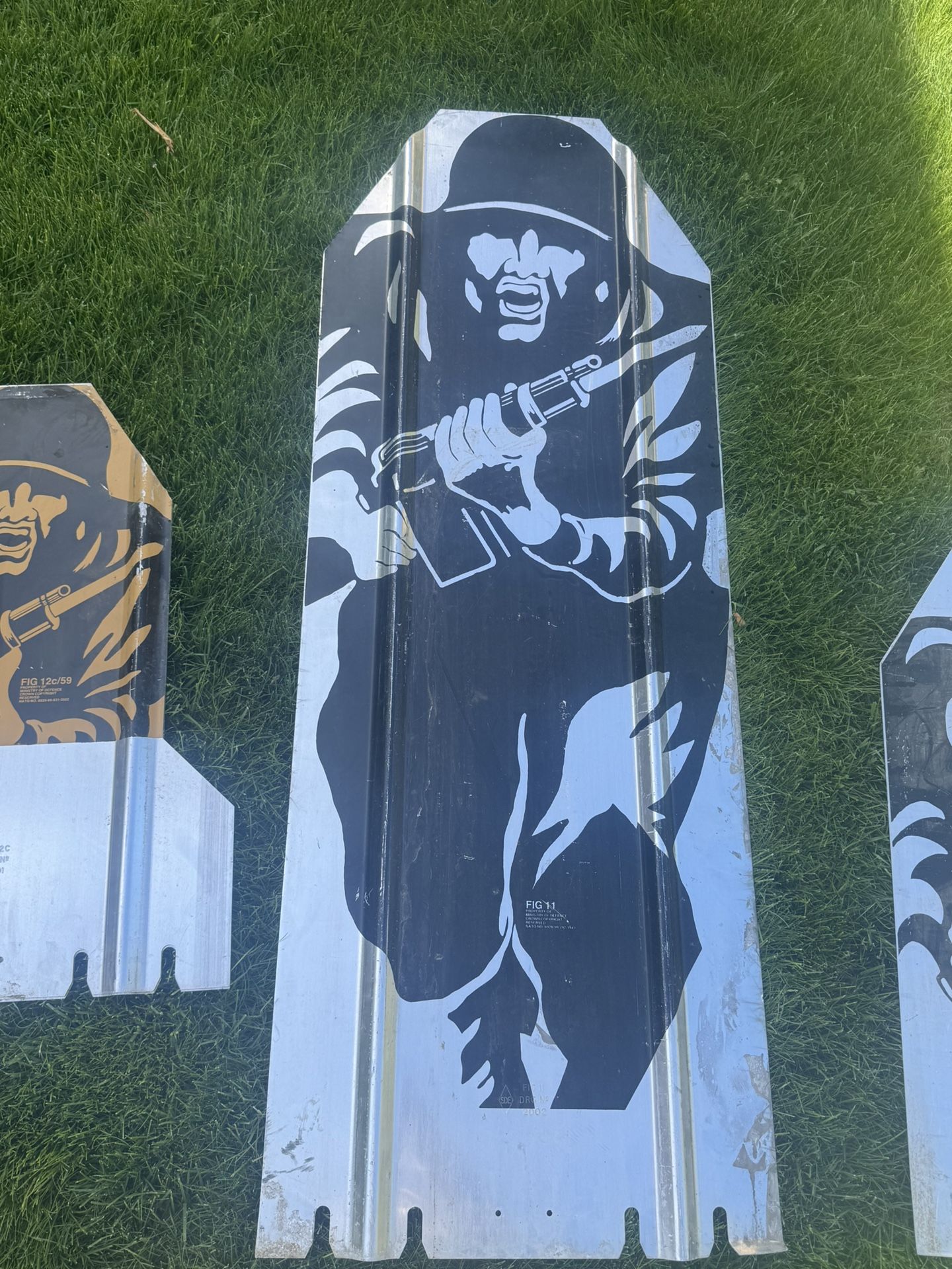 Heavy Aluminum Military Advertisement Signs For Wall Yard Or Targets 