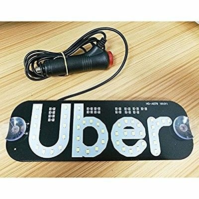 Uber led sigh white color