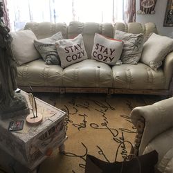 Leather Couch And Chair