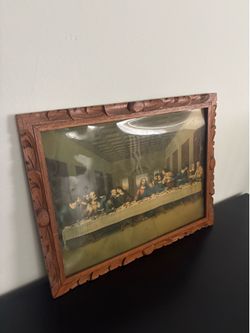 Last Supper Painting w Frame