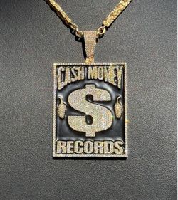 Jewelry 10k solid yellow gold Natural Round Cut Diamond 7CTW Cash Money Records “Custom Bussdown” iced out pendant charm 51.0 grams