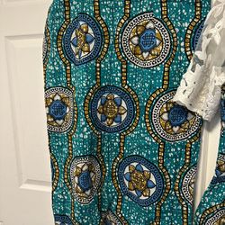 Beautiful Nigerian Ankara Skirt And Blouse Size US10