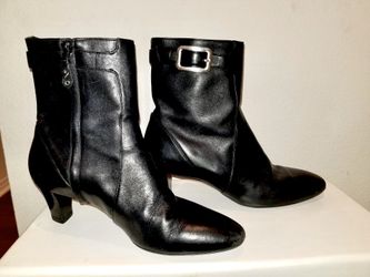 Cole Haan black leather booties