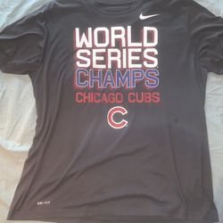 Chicago Cubs MLB 2016 World Series Champs Shirt; Men’s 2XL