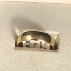 14k Y/G Plain Wedding Band 3.4 Grams Size 10 
