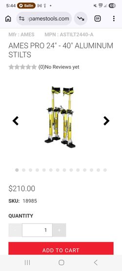 Ames Pro 24"-40" Aluminum Stilts