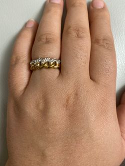 Swarovski ring ( Cartier design ) rose gold color with diamond