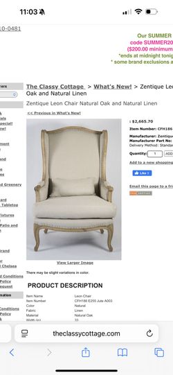 Vintage/antique French provisional wing back armchair