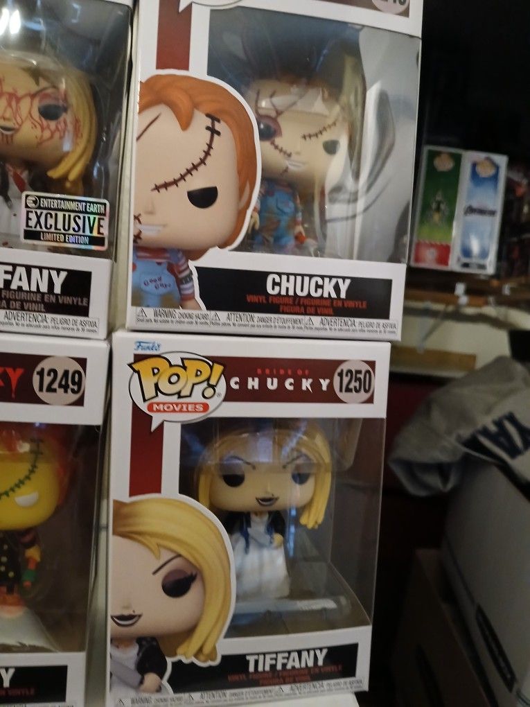 Funko Pop Pairs Bride Of Chucky; Chucky And Tiffany