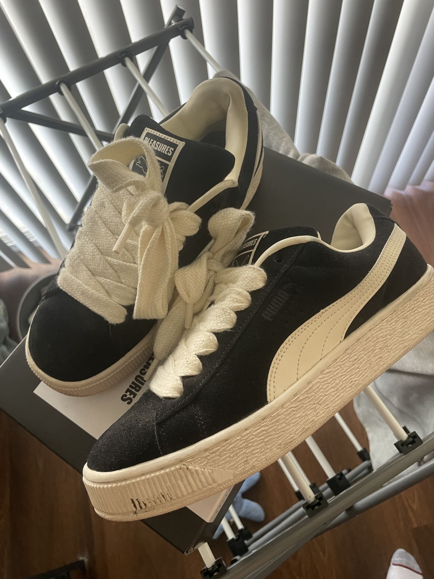 Puma Suede XL Pleasures Black Frosted Ivory