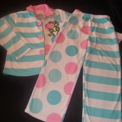 print Girls size 6/6X 2pc Fleece Pajamas Set